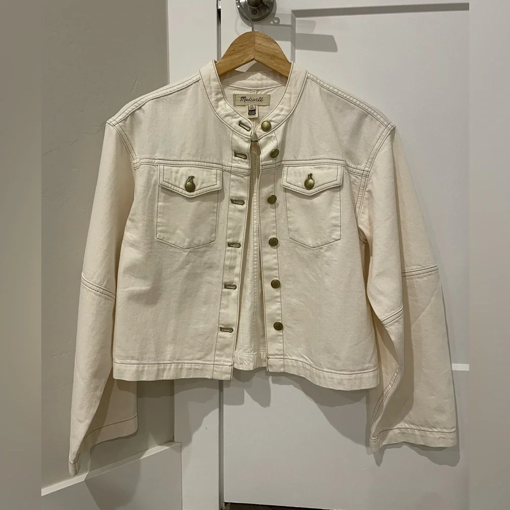 Madewell Cocoon-Sleeve Denim Lady Jacket - Picture 1 of 3